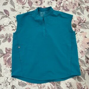 Figs Blue Rafaela Top & Zamora Joggers